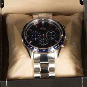 Lacoste Stainless Steel Chronograph Watch Black Dial Men’s Unworn